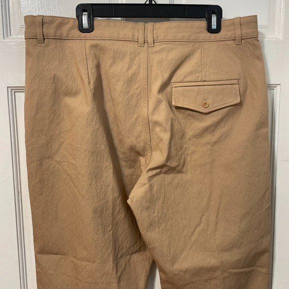 COS Pants Tan Beige Trousers NWT Work Office Textured Women's Straight Slim 14 - Picture 8 of 8